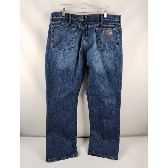 Wrangler 20X Jeans Mens 40x32 Blue Straight Leg Denim - Picture 7 of 9